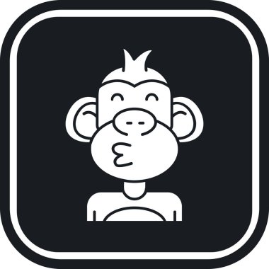 maymun ağı simgesi. vektör illüstrasyonu