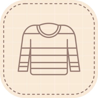 Süveter. Web simgesi basit illüstrasyon