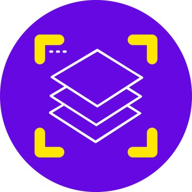 Bir binanın modern simgesinin vektör çizimi