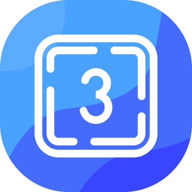 Beyaz arkaplanda izole edilmiş 3d simgesi