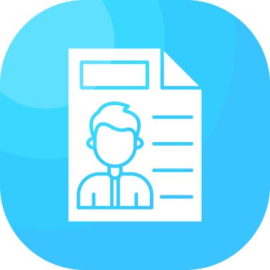 belge simgesi, vektör çizimi