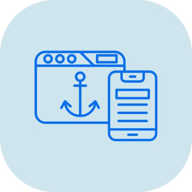 seyahat web simgesi basit illüstrasyon