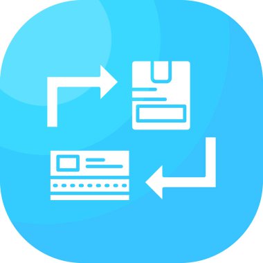 bilgisayar ağı simgesi basit illüstrasyon