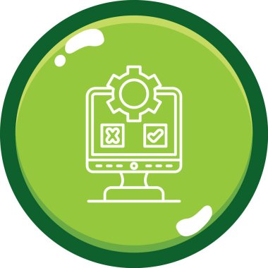 bilgisayar vektör illüstrasyonu modern simge