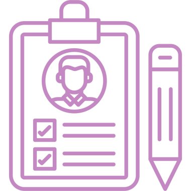 Kontrol listesi. Web simgesi basit illüstrasyon