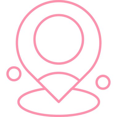 Bir harita simgesinin vektör illüstrasyonu