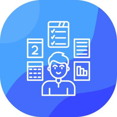 iş belgesi vektör simgesi