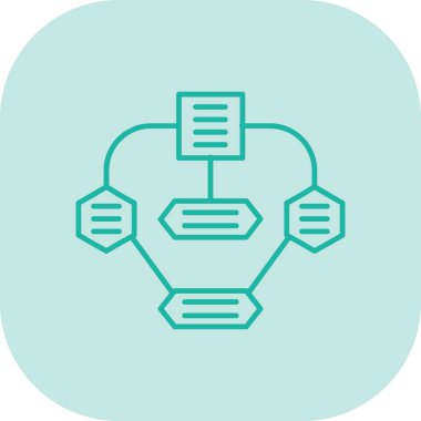 Bir ağın modern simgesinin vektör illüstrasyonu