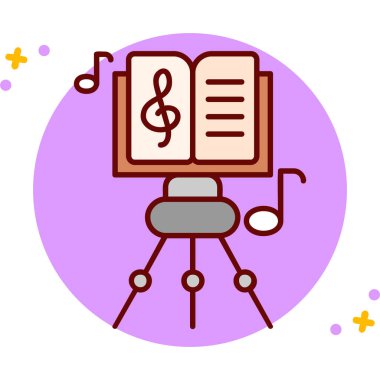 müzik Not. vektör çizim