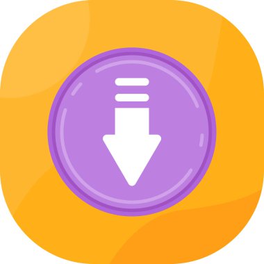 Ok. Web simgesi basit illüstrasyon