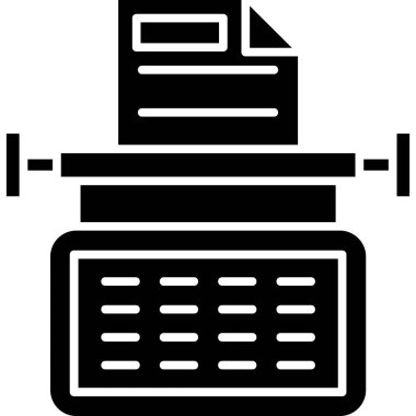 Yazıcı. Web simgesi basit illüstrasyon