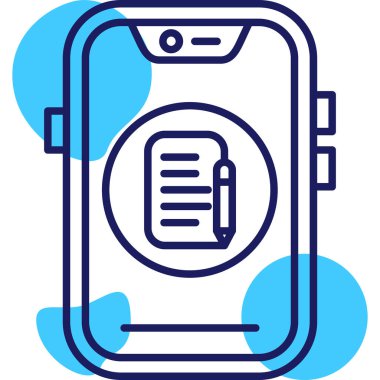 Akıllı telefon. Web simgesi basit illüstrasyon