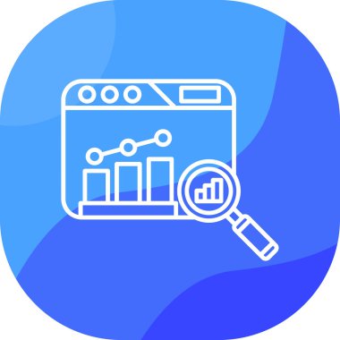 Analiz çizelgesi simgesi - taslak biçimi