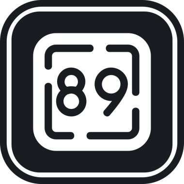 986 vektör çizgisi simgesi tasarımı