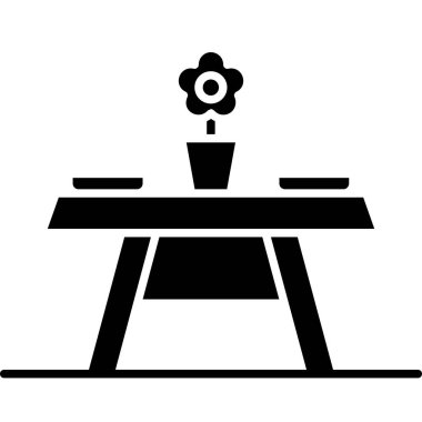 çiçek simgesi vektör illüstrasyonu