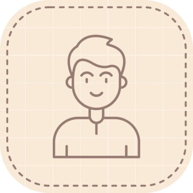 man simgesi vektör illüstrasyonu