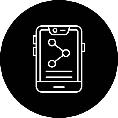 Vektör Mobil simge illüstrasyonu