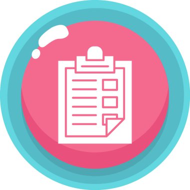 Belge. Web simgesi basit illüstrasyon