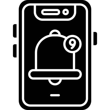 cep telefonu arama simgesi, basit vektör illüstrasyonu