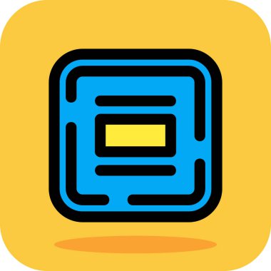 Kart simgesi, vektör illüstrasyonu