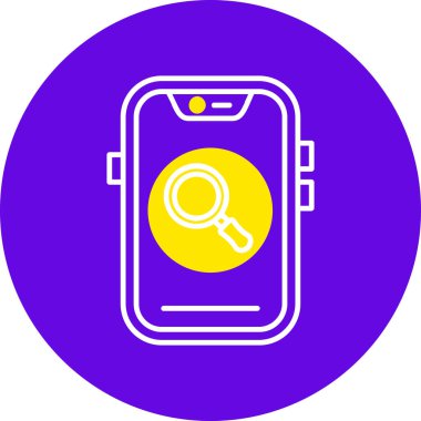 Cep telefonu simgesinin vektör illüstrasyonu