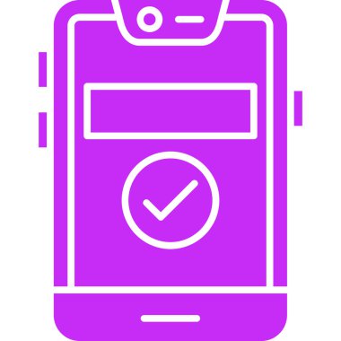 akıllı telefon simgesi vektör illüstrasyonu