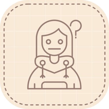 Bir kadının vektör illüstrasyonu