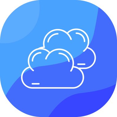 Bulut. Web simgesi basit illüstrasyon