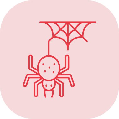 Örümcek ikonu vektör illüstrasyonu