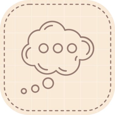 Bulut simgesi vektör illüstrasyonu