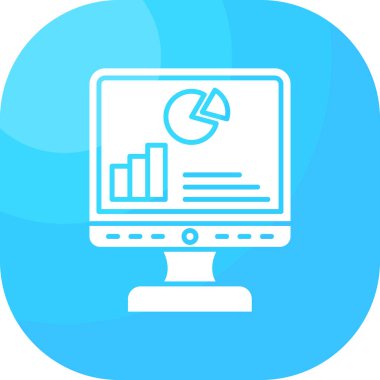 iş grafiği simgesi, vektör illüstrasyonu