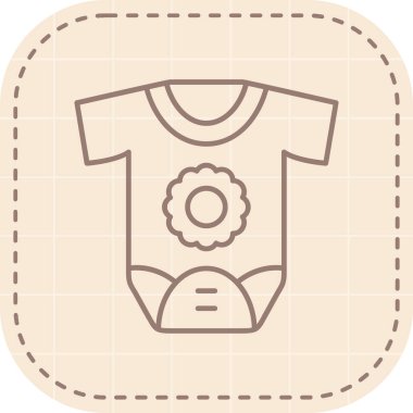 Bebek giysileri kutsal kişilerin resmi, vektör çizim