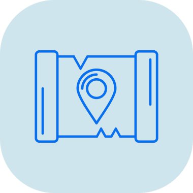 Harita işaretleyici. Basit resimleme