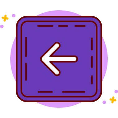 Yön. Web simgesi basit illüstrasyon