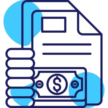 Fatura fatura fatura simgesi - taslak biçimi