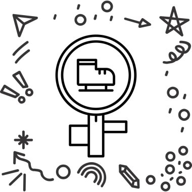 seo modern simgesinin vektör illüstrasyonu