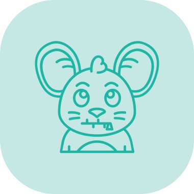 Beyaz arka planda izole edilmiş şirin hayvan ikonu. vektör