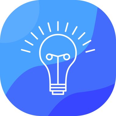 Ampul. Web simgesi basit illüstrasyon