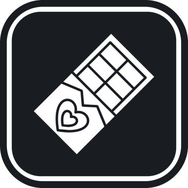 Çikolata şekeri vektör illüstrasyonu, simge