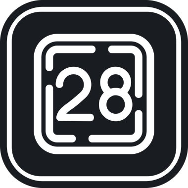 Bir saat simgesinin vektör illüstrasyonu