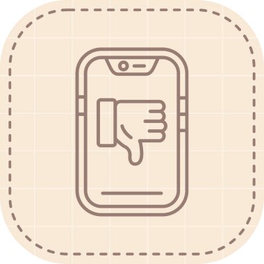 Dokunmatik modern simgenin vektör illüstrasyonu