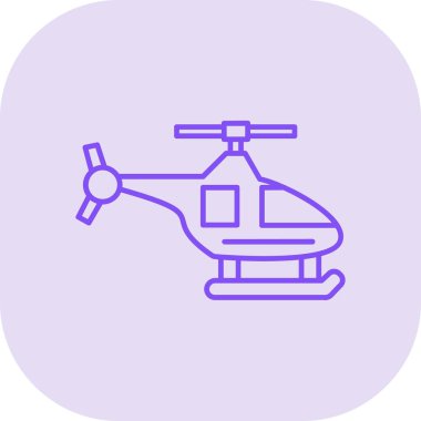 helikopter modern simge vektör illüstrasyonu