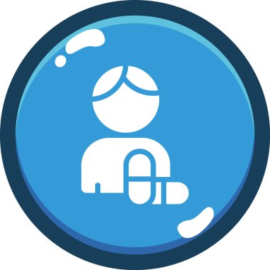 Bir kadın simgesinin vektör illüstrasyonu