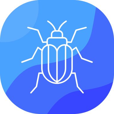 Böcek. Web simgesi basit illüstrasyon
