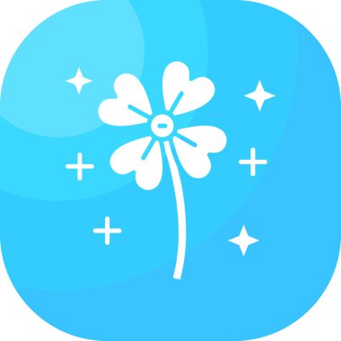 çiçek simgesi vektör illüstrasyonu