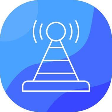 uydu simgesi vektör illüstrasyonu