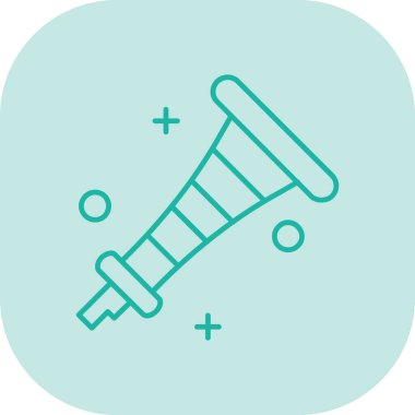 Beyaz arka planda çizgi boyası ikonu izole edildi. Renkli taslak konsepti. vektör