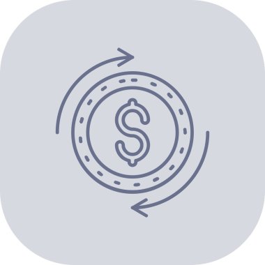 Dolar simgesi vektör illüstrasyonu