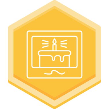 Mum. Web simgesi basit illüstrasyon