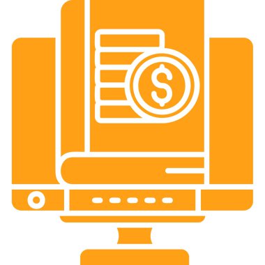 Para için. Web simgesi basit illüstrasyon